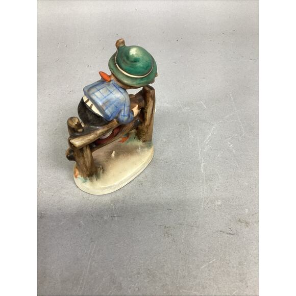 VTG Hummel Goebel Boy on Fence Duck Barnyard Figurine Western Germany - Picture 5 of 11